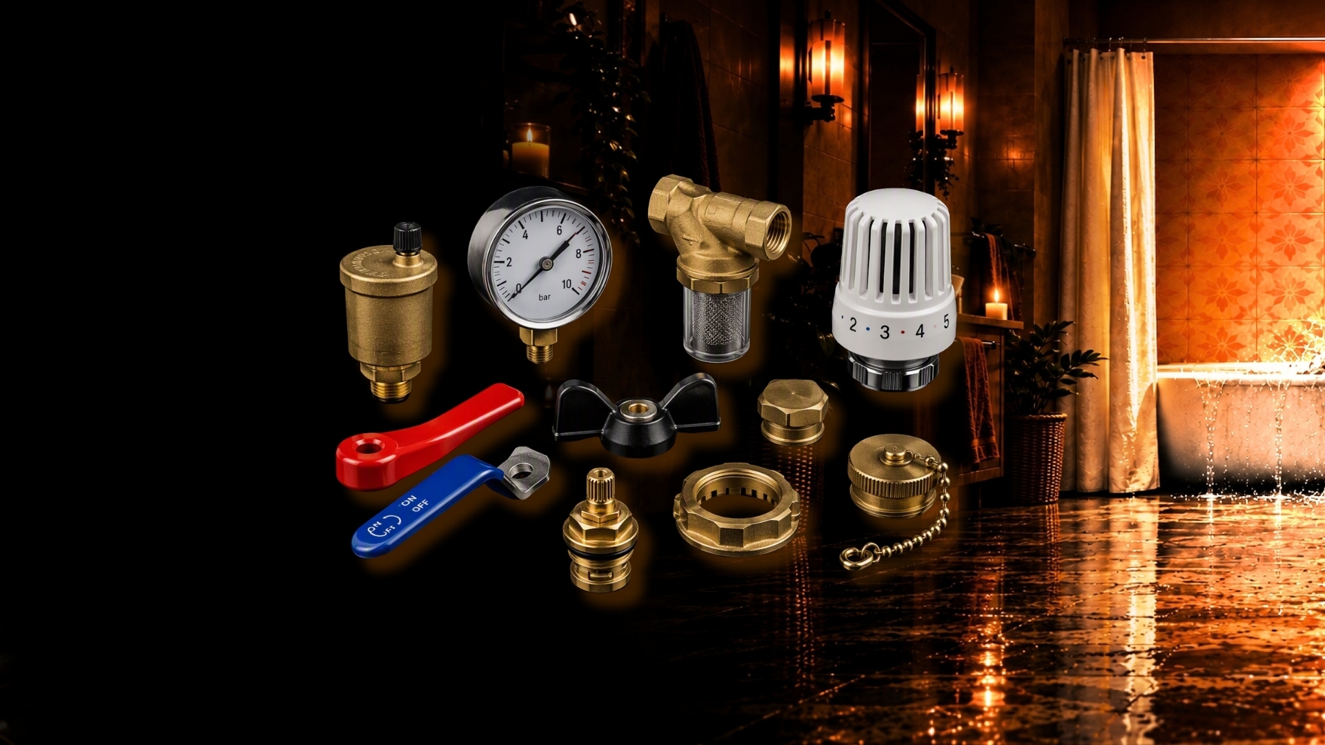 Accessoires de robinetterie bâtiment et industrie