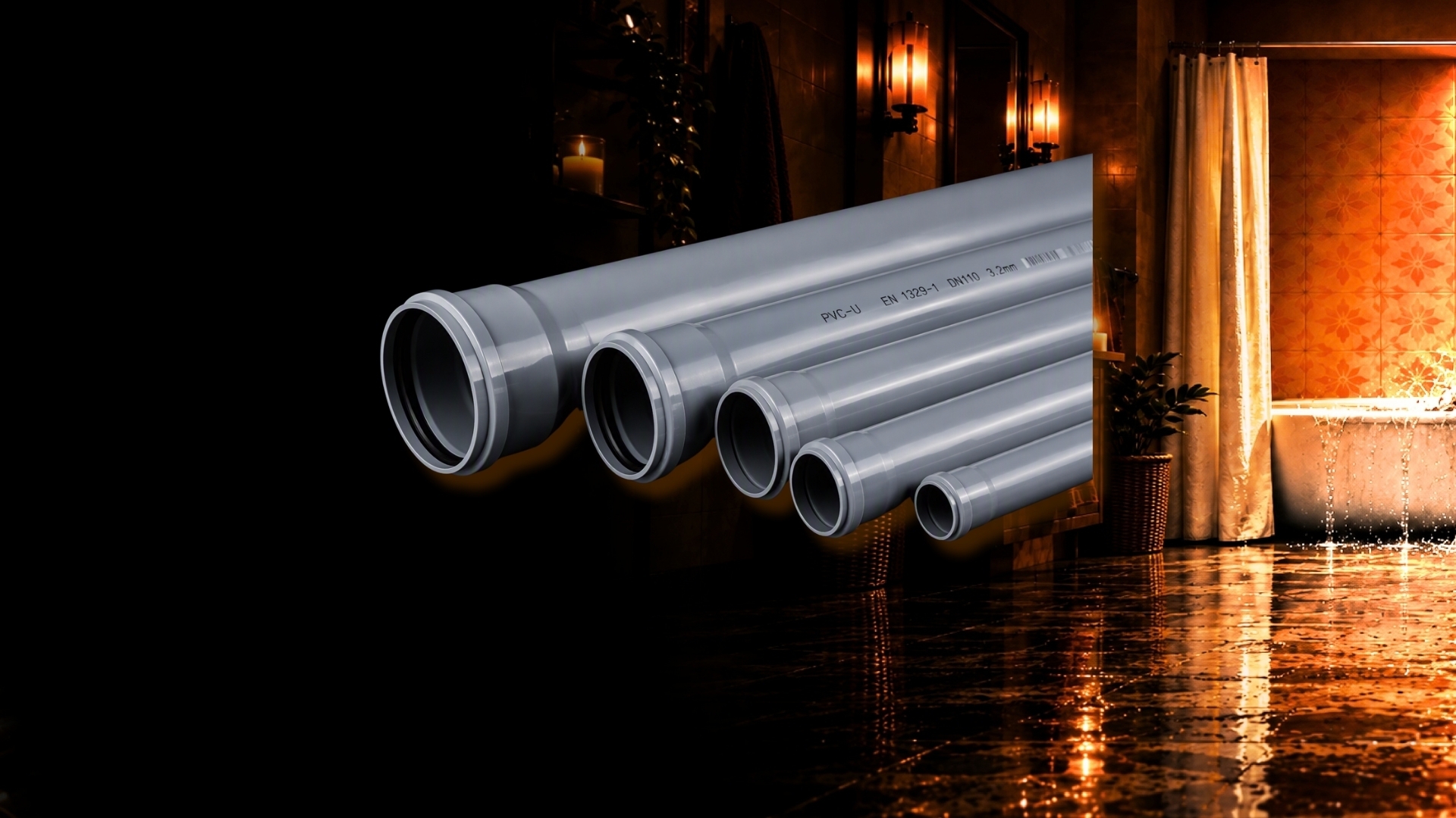 Tubes d’évacuation plastique
