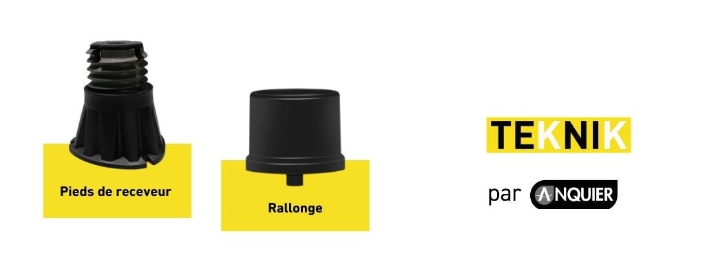 Pieds de receveurs TEKNIK par ANQUIER