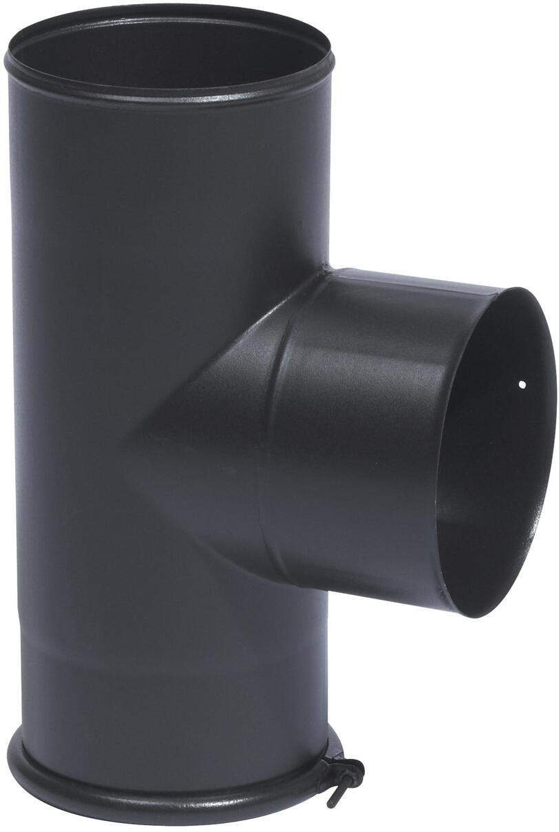 CONDUIT RIGIDE - EMAIL - Noir mat - Pour gaz, fioul, bois et charbon