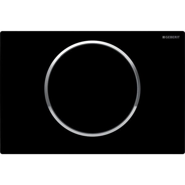 PLAQUE DECL.SIGMA10 NR/CHR  GEBERIT 115758KM5 GEBERIT  [115.758.KM.5]