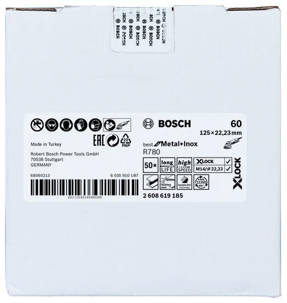 DISQUE FIBR.X-LOCK 125MM G60 BOSCH 2608619185 BOSCH ELECTROPORTATIF  [2608619185]