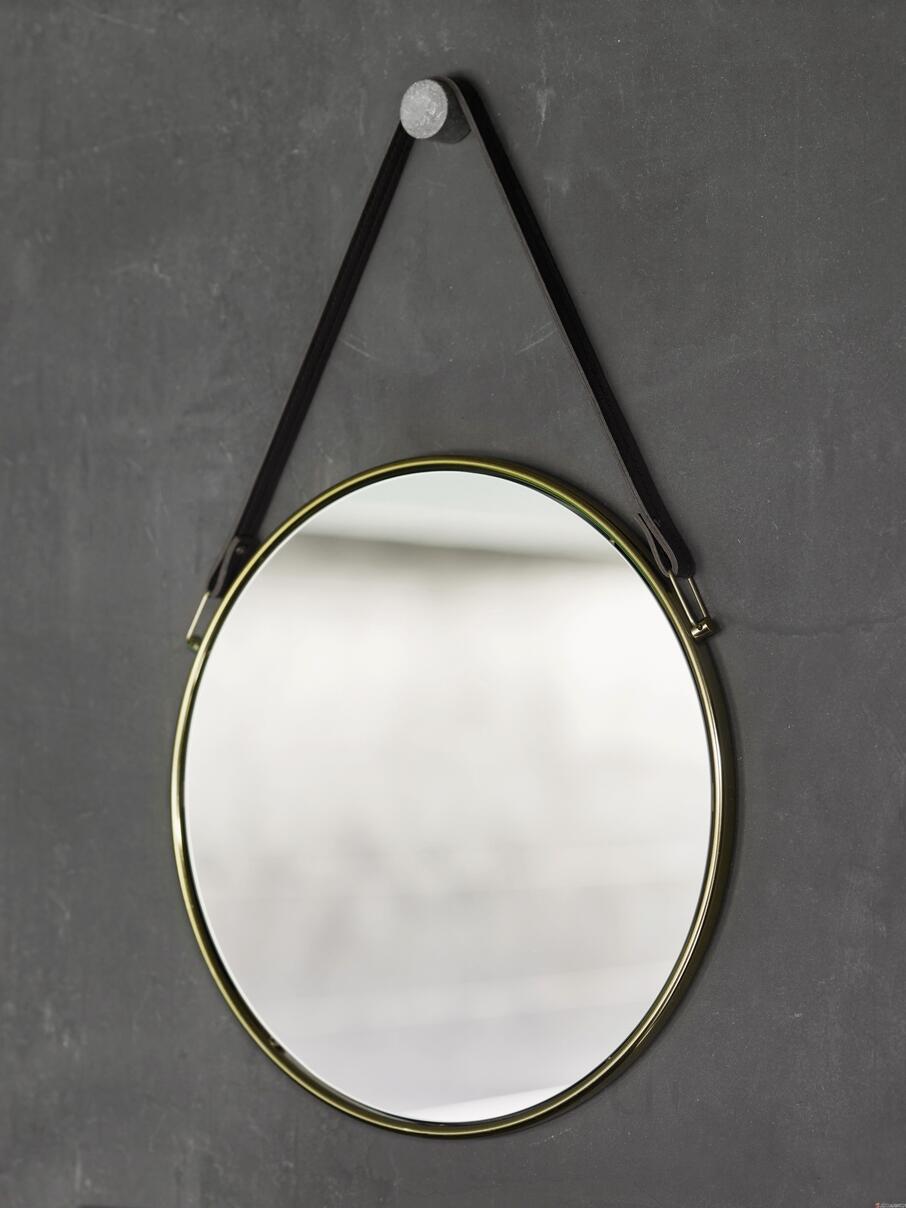 THYMO - Miroir rond suspendu