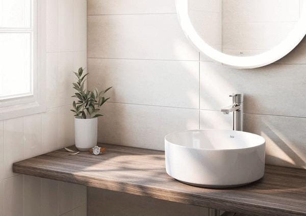 LAVABO INSPIRA RD A/P 37X37 PERLE  A327523630 ROCA SANITAIRE