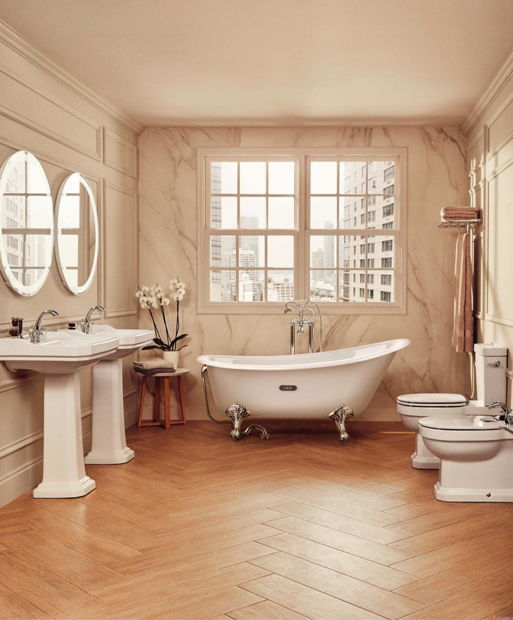 CARMEN - baignoire en ilôt fonte émaillée