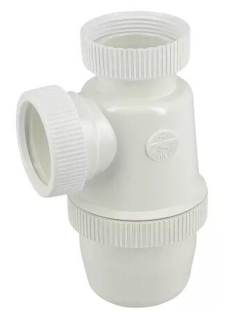 SIPHON DE LAVABO EN PVC C - A écrou (avec joints)
