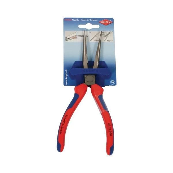 PINCE A BEC DEMI ROND 200MM      26 12 200 SB KNIPEX WERK  [2612200SB]
