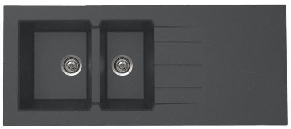 EVIER A POS.ONTARIO 2C.NU NOIR.P  EPRD140R06D MODERNA FRANCE  [EPRD140R06D]