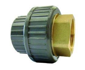MANCHON A COLLER - A VISSER PVC-U/LAITON METRIQUE - Manchon union d'adaptation - métrique Rp