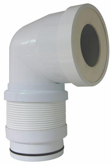 PIPE POUR WC EN PVC - Coudée souple  extensible