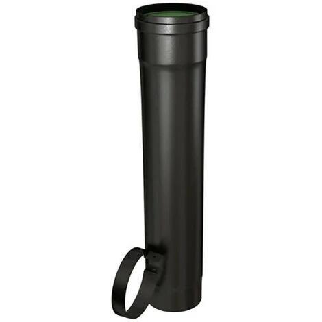 CONDUIT RIGIDE - EMAIL - SPECIAL POELE A PELLETS - Noir mat