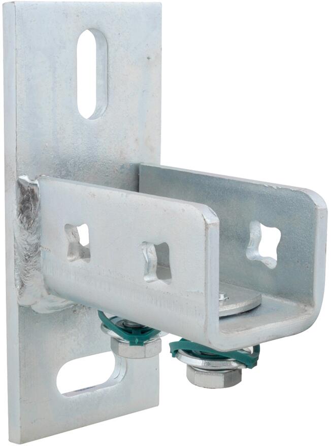 ACCESSOIRES POUR RAIL - BIS RapidRail - Support mural avec profil en U, acier électrozingué
