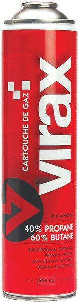 CARTOUCHE GAZ PROP/BUT.380ML     VIRAX 521516