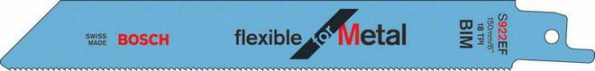 LAME SCIE SABRE - Flexible for Metal - Résistance à la rupture