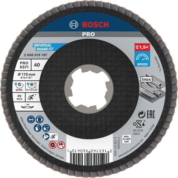 DISQUE LAM.BEST.MET.X-LOCK 115G40  2608619197 BOSCH ELECTROPORTATIF  [2608619197]