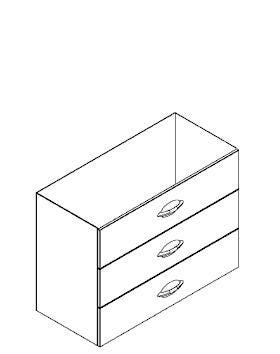 MEUBLE S/PLAN 3T.BENTO 100X75         1790121 DECOTEC