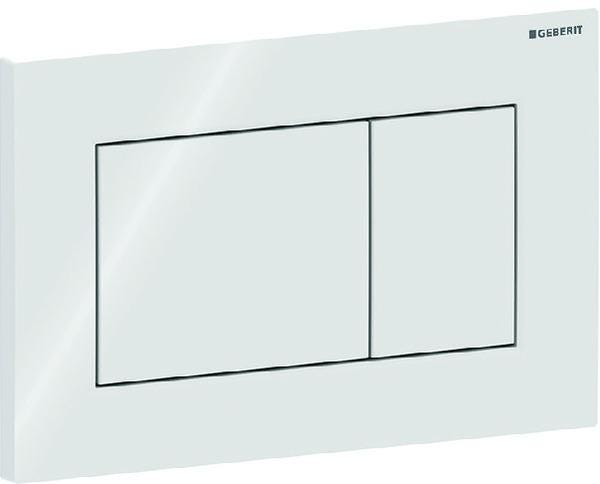 PLAQUE CD SIGMA01 SQUARE DBL BLC 115.660.11.1 GEBERIT  [115.660.11.1]