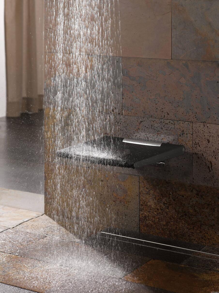 PLAN - Siège de douche rabattable grand confort