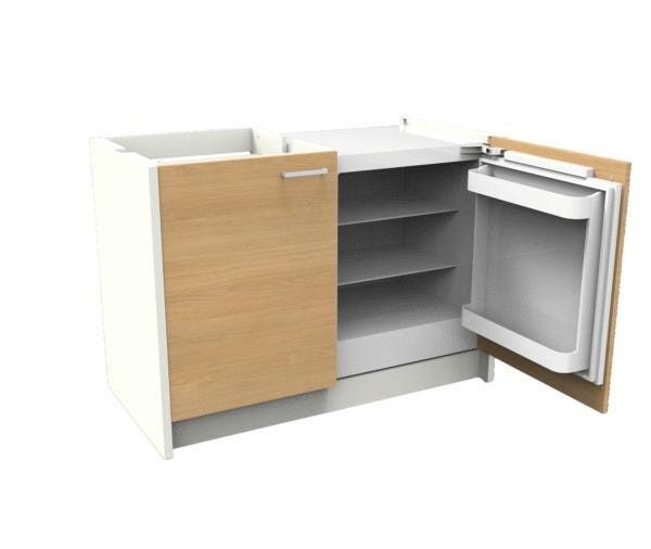 MEUBLE BAS CUISINETTE ONELIA 120,A ABOP057D14