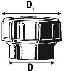 RACCORD HDPE - A compression à visser