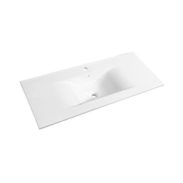 PLAN CERAMIQUE 100CM SPLE VASQUE BLANC 816922 AQUARINE  [816922]
