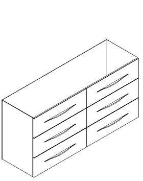 MEUBLE BENTO DBLE VASQUE 73X151       1793372 DECOTEC  [1793372]