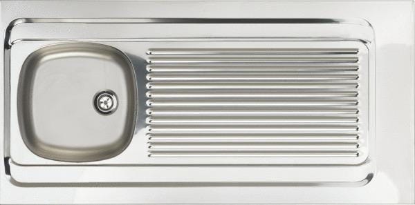 EVIER INOX 1C.A POS.120CM LISSE    EPAZ120A01