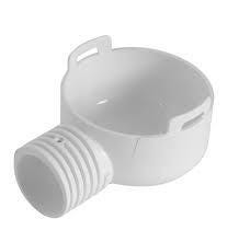 SIPHONNETTE - Grille carrée 10 x 10 cm - Adaptateur sortie horizontale ø 40/50