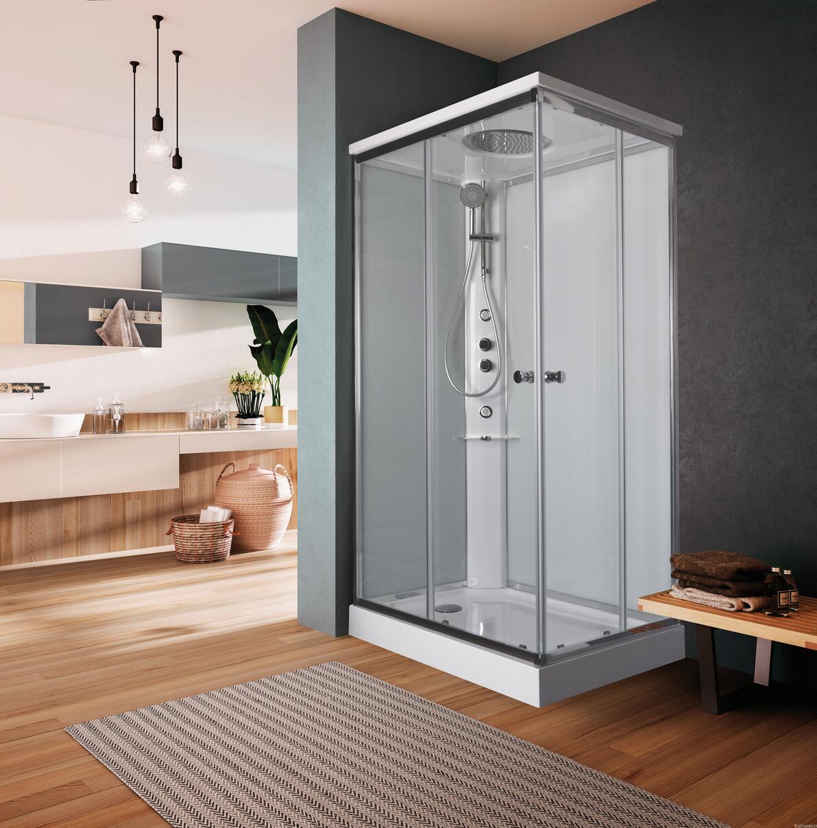 ARCHIMEDE - Cabine douche angle autoportante