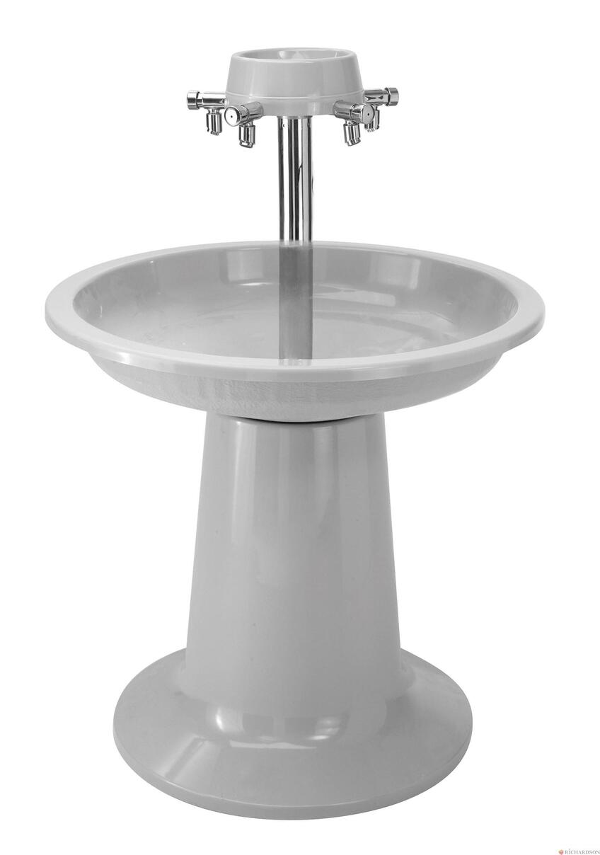 FONTAINE - Lavabo fontaine circulaire en Romylit pierre artificielle