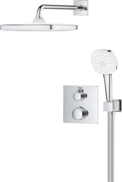 GROTHERM TEMPESTA 250 CUBE - Ensemble de douche encastré