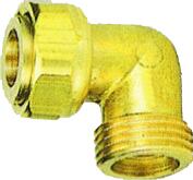 RACCORD CHROME GAZ NATUREL - Raccord coudé 90°