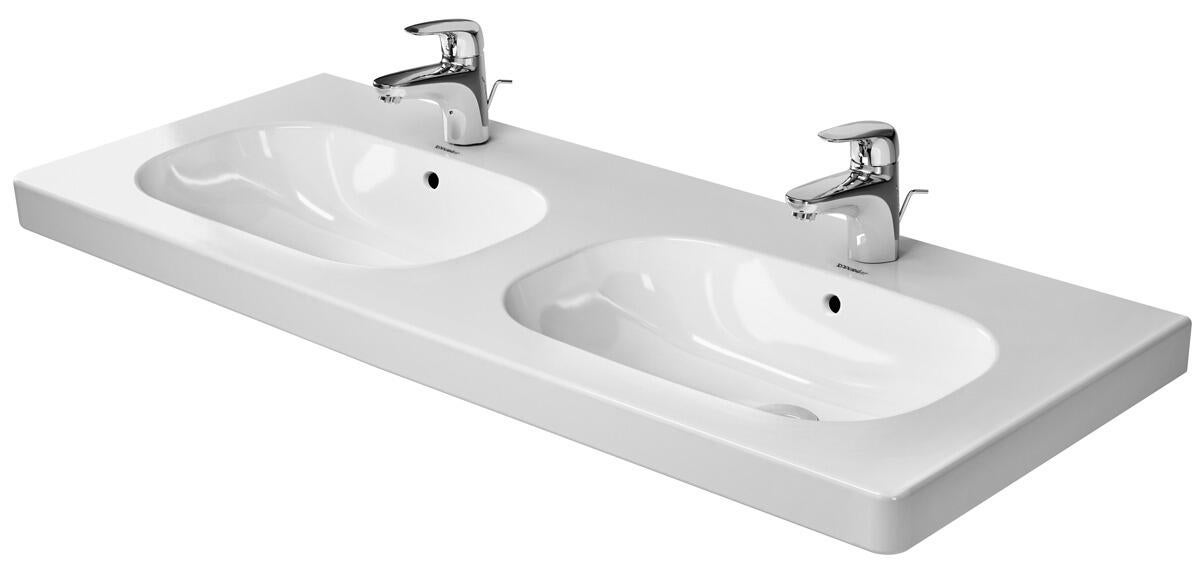 D-CODE - Lavabo pour meuble avec trop-plein et plage de robinetterie