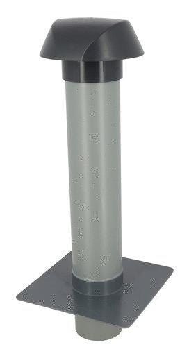 CHAPEAU VENTIL.PLATINE TOIT PLAT D100  VVP10A NICOLL  [VVP10A]
