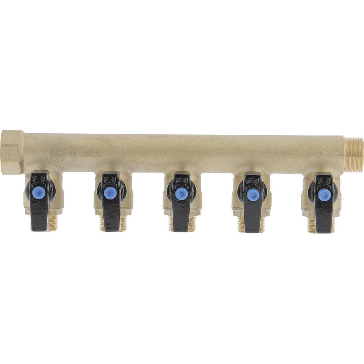 COLLECTEUR 3/4"-5 VANNES 1/2" COLV45 PB TUB  [COLV45] 