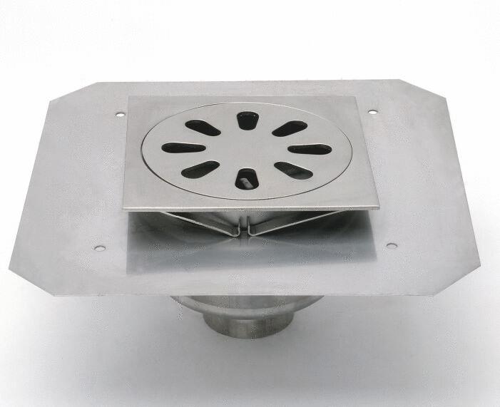 SIPHINOX® AVEC REPRISE D'ETANCHEITE - Siphons inox pour étanchéité sous carrelage en locaux humides