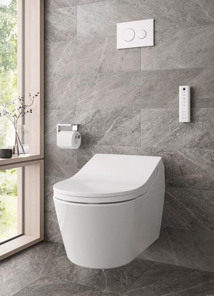 ENSEMBLE WASHLET RX - Ensemble WC lavant suspendu