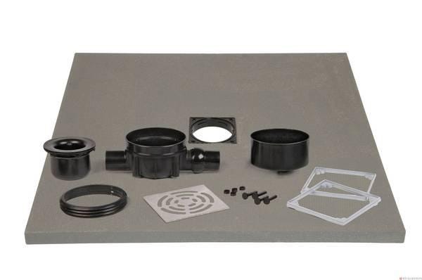 ISOTANCHE PANODUR - Receveur à carreler constitué de panneaux à carreler en Polystyrène extrudé, renforcé et préparé pour la pose directe de carrelage