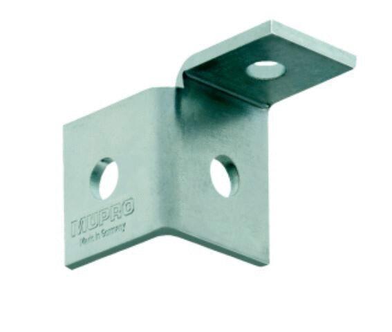 ACCESSOIRES POUR RAIL - Equerre d'angle droite 90°, électrozinguée
