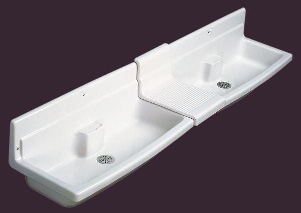 THOIRY - Lavabo sans trop plein et sans plage de robinetterie - couvre joint