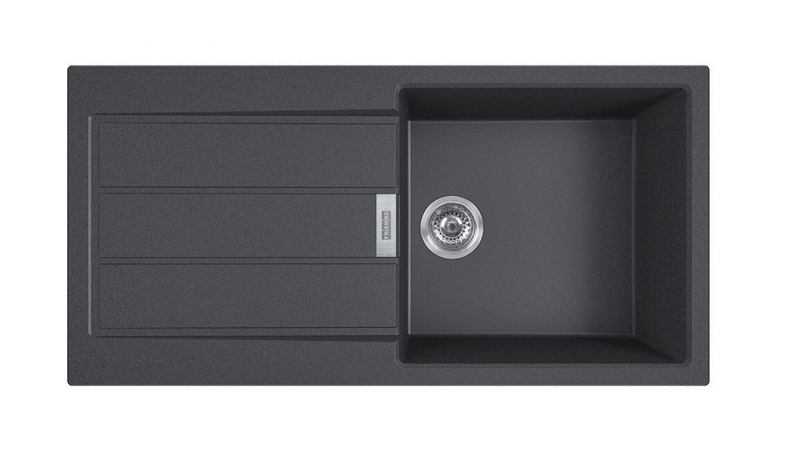 SIRIUS - Evier à encastrer avec trop-plein inox - Tectonite®