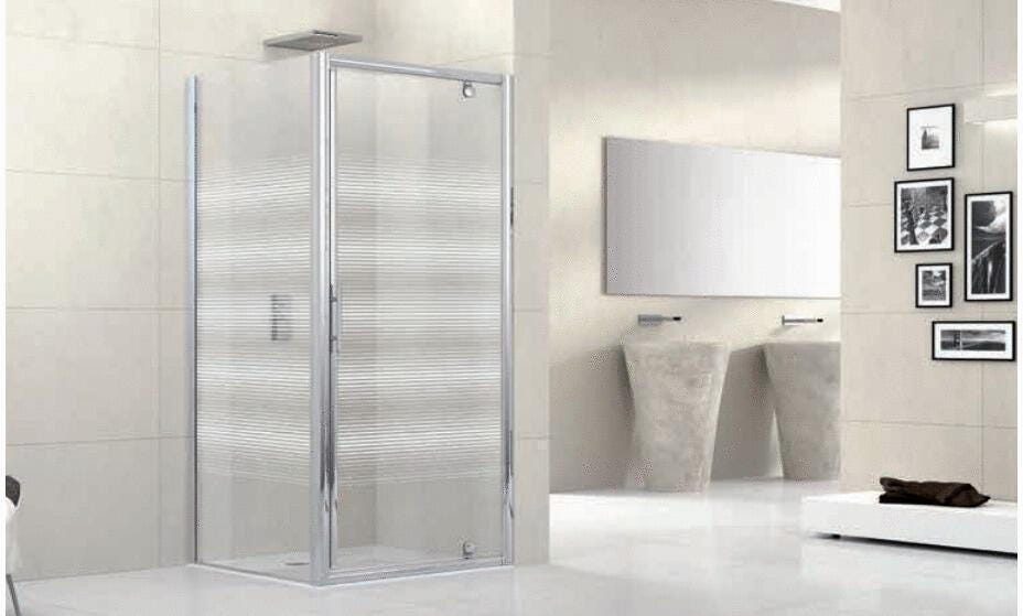 LUNES-G - Porte pivotante - Hauteur 190 cm - Ep. du verre : 5 mm