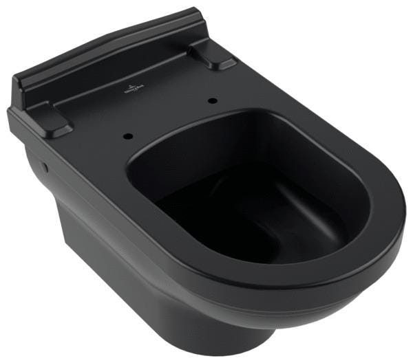 CUVETTE WC HOMMAGE SUSP 37X30 NOIR   6661B0R7 VILLEROY BOCH  [6661B0R7]