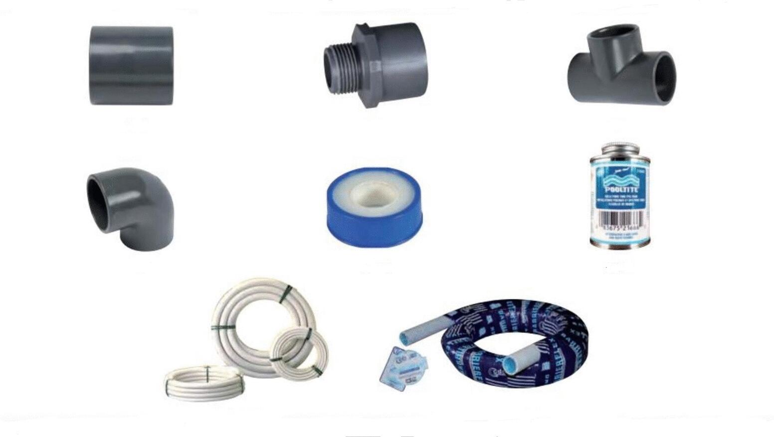 KIT PLOMBERIE - Pour hydraulique enterrée du bassin