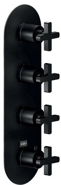 FACADE THERMO 3S.LIRA VELVET BLACK LR116103BM NOBILI RUBINETTERIE  [LR116103BM]