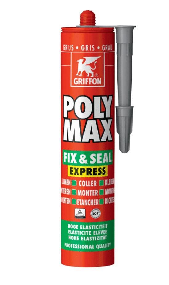 POLY MAX® FIX &amp; SEAL EXPRESS - Colle de montage et mastic d’étanchéité sans solvants - Séchage rapide