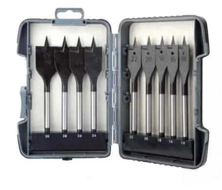 COFFRET BOIS - Mèches plates Quick-Lock