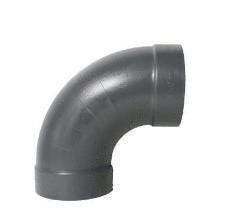 COUDE 90 PVC M1 GRIS VENTILATION 280  C428090 SANEL PLASTIMARNE