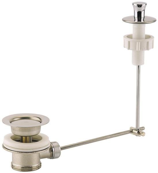 VIDAGE - Laiton-Inox - Bonde à cuvette à levier de clapet