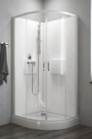 IZI BOX 2 - Quart de rond 90 - Cabine d'angle avec portes coulissantes